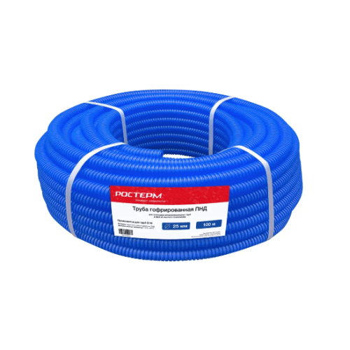 Гофра защитная Ростерм для труб 16-20 мм синяя