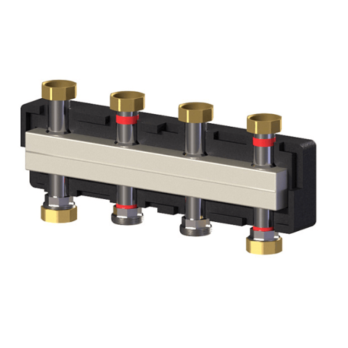 Коллектор распределительный Meibes до 3 насосных групп, нерж сталь (с комплектом кронштейнов) (арт.M66301.921RU)