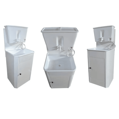 Дачный умывальник с подогревом РЕСУРС ЭВБО-17 и пластиковой раковиной