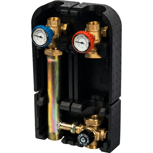 Насосная группа с термостатическим смесительным клапаном 1" без насоса Stout