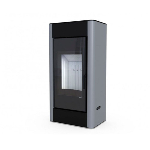 Печь-камин Defro Home Solum 9 кВт серая сталь