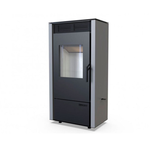 Печь-камин Defro Home Viva 6 кВт серая сталь