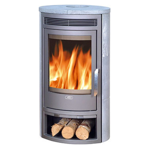 Печь-камин ABX Arktis 4 серая сталь тальк