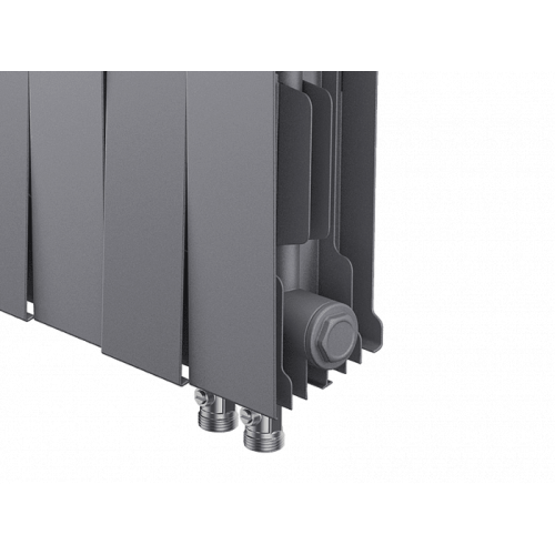 Биметаллический радиатор Royal Thermo PianoForte 200 VDR Silver Satin (18 секций)