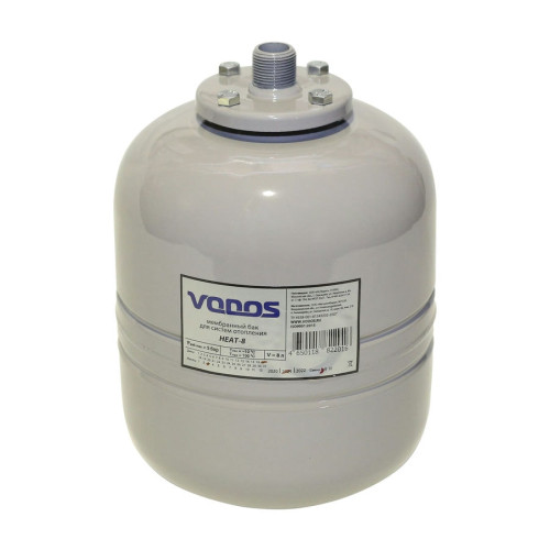 Расширительный бак для отопления Vodos Heat 8 литров (мембрана SE.FA Italy)