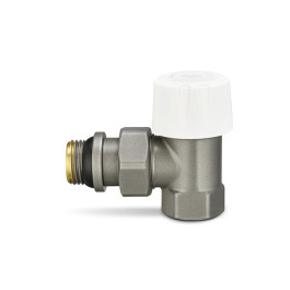 Термостатический клапан радиаторный угловой Varmega 1/2" резьба ВР/НР,  цвет серый