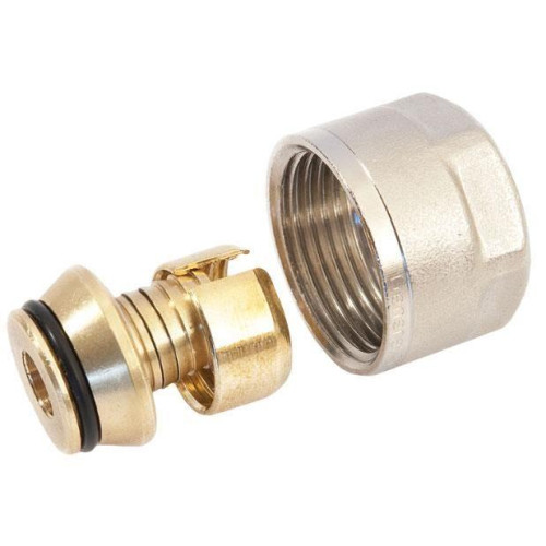 Фитинг компрессионный 16х2,2х3/4" (1 уплотнение) Stout Фитинг компрессионный 16х2,2х3/4" (1 уплотнение) Stout