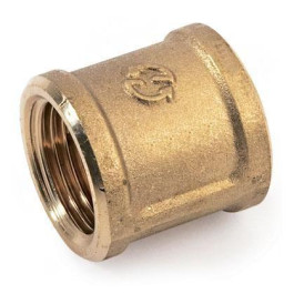 Муфта ВВ латунная резьбовая 1 1/2" Stout