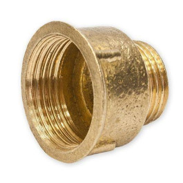 Переходник ВН  латунный резьбовой 1/2" х 3/8" Stout