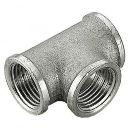 Тройник ВВ никелированный резьбовой 1/2" Stout