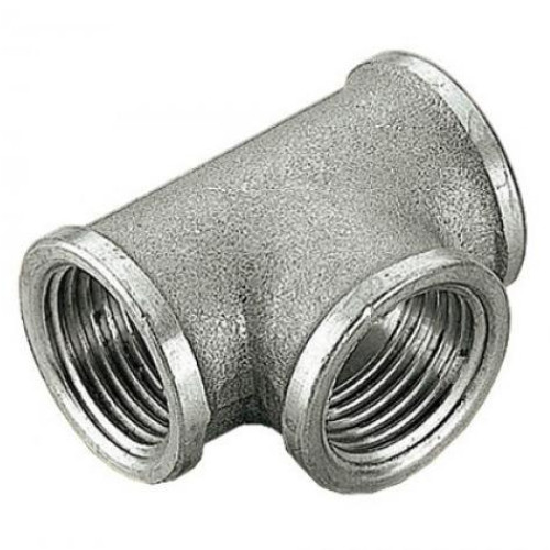 Тройник ВВ никелированный резьбовой 1 1/2" Stout