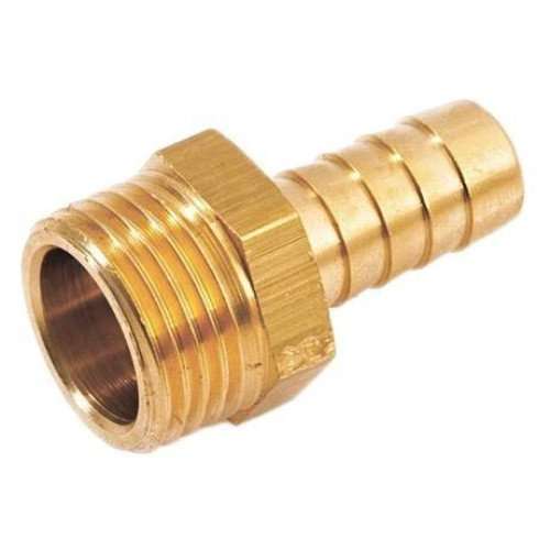 Штуцер НР латунный резьбовой 1/2"х18 мм Stout