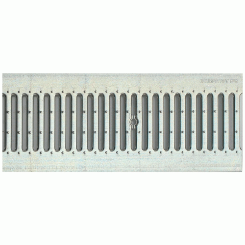 Водоотводная решетка стальная щелевая Aquastok DN 150 Оцинкованная