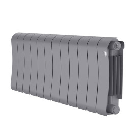 Биметаллический радиатор Royal Thermo Infinity 300 Silver Satin (12 секций)