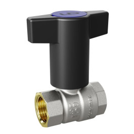 Кран шаровой LD ВР/ВР резьба 1/2" Т-образная ручка синяя