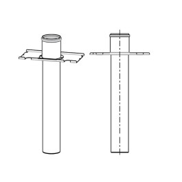 Комплект Buderus для подключения дымохода сверху DN200 вертикальный для котлов мощностью 200-300 кВт арт. 7736602653
