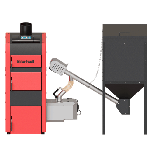 Котел пеллетный Metal-Fach Smart Pellet 15 кВт с интернет модулем двухшнековая подача