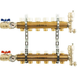 Коллектор из латуни без расходомеров на 10 выходов Stout