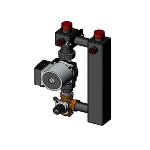 Насосный модуль со смесителем под привод СП25/40 (Grundfos 130 мм+клапан) ZOTA