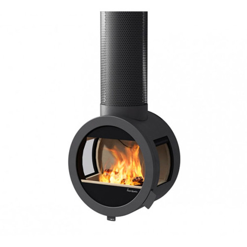 Печь-камин Nordpeis Me Ceiling с боковыми стёклами и креплением к потолку