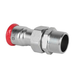 Пресс-соединение разъемное MVI с НР резьбой 35х1 1/4" мм нержавеющая сталь