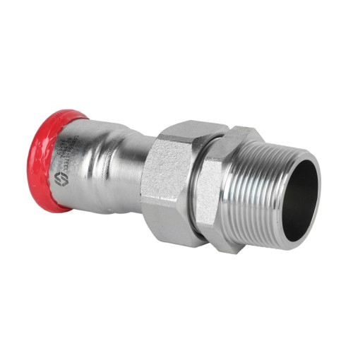 Пресс-соединение разъемное MVI с НР резьбой 42х1 1/2" мм нержавеющая сталь