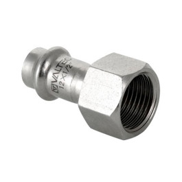 Соединитель Valtec внутренняя резьба VT.INOX-PRESS 28x1" из нержавейки (арт.VTi.902.I.002806)