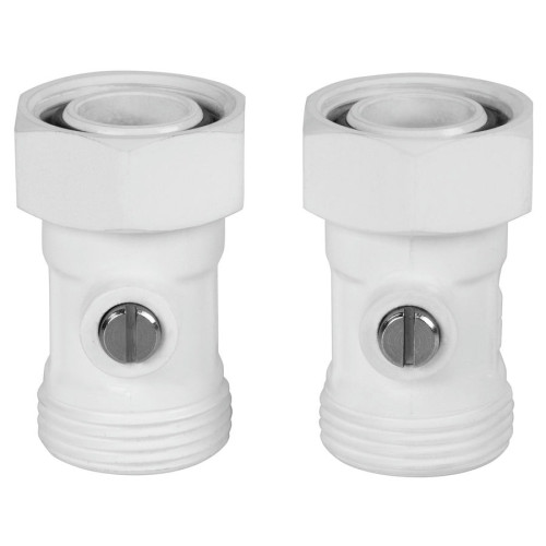 Набор нижнего подключения Royal Thermo прямой раздельный 3/4"х3/4"ЕК (Белый)