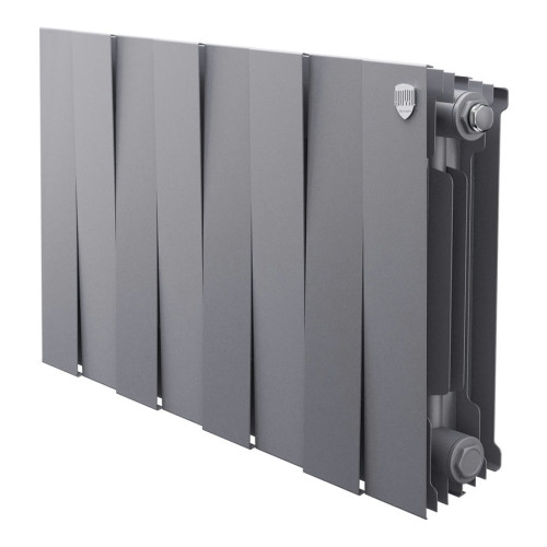 Биметаллический радиатор Royal Thermo PianoForte 300 Silver Satin (8 секций)