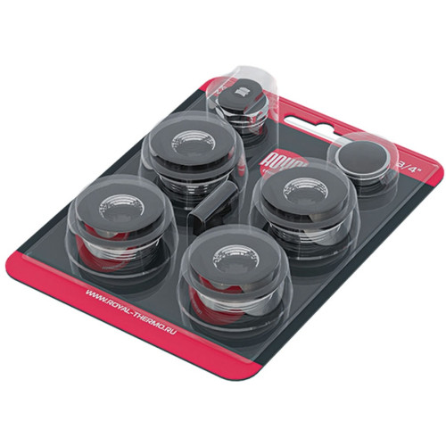 Комплект пробок ROYAL Thermo 1/2'' чёрный