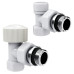 Набор термостатический угловой Royal Thermo Design 1/2"М30х1,5 (Белый)
