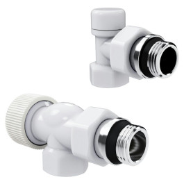 Набор термостатический осевой Royal Thermo Design 1/2"М30х1,5 (Белый)