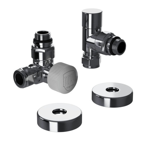 Набор термостатический трехосевой Royal Thermo Design Pro 15мм М30х1,5 (Хром) под трубки