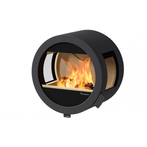 Печь-камин Nordpeis Me Wall с боковыми стёклами