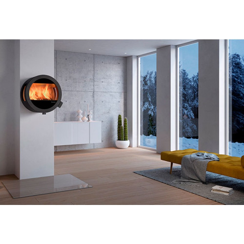 Печь-камин Nordpeis Me Wall с боковыми стёклами