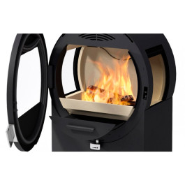 Печь-камин Nordpeis Me Pedestal с боковыми стёклами