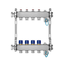 Коллекторная группа МИВС Premium FHS с термоклапанами, на 7 выходов 3/4"