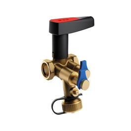 Балансировочный клапан Heizen Stream MD 15 с дренажем и измерительными ниппелями