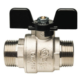 Кран шаровой резьба/резьба полнопроходной (бабочка) 1 1/4" Stout