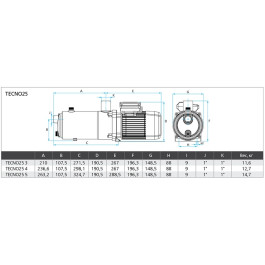 Поверхностный насос ESPA Tecno 25 3M