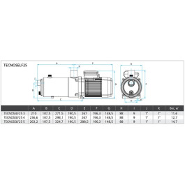 Поверхностный насос ESPA TecnoSelf 25 4M