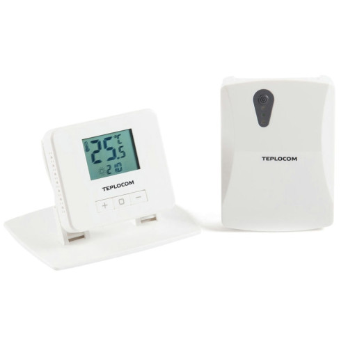 Беспроводной комнатный термостат TEPLOCOM TS-2AA/3A-RF арт.914