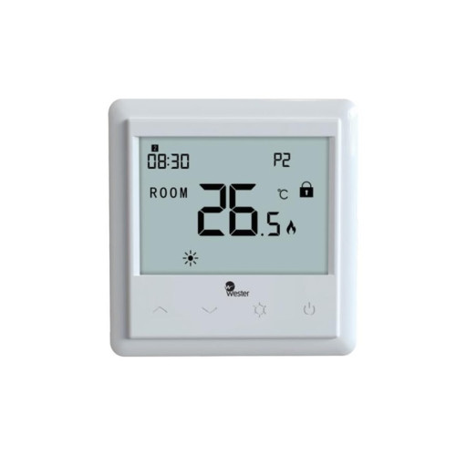 Термостат электронный проводной программируемый Wester RT07P (встраиваемый) Термостат электронный проводной программируемый Wester RT07P (встраиваемый)