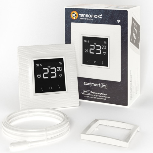 Терморегулятор электронный программируемый Теплолюкс EcoSmart 25 белый
