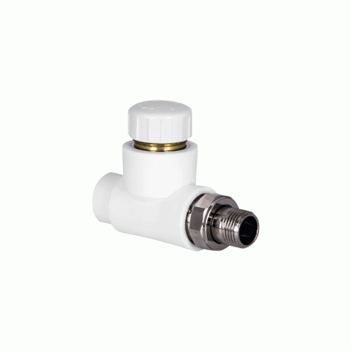 Кран под термоголовку полипропиленовый прямой Tebo D 20 х 1/2"