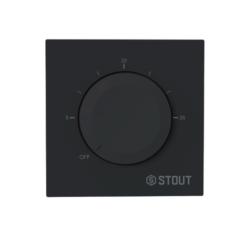 Термостат универсальный Stout 3А, On/Off, черный