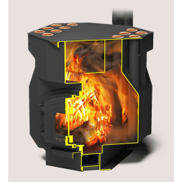 Печь отопительная Теплодар Топ драйв-150 15 кВт