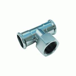 Тройник Conex Banninger из нержавеющей стали с ВР резьбой 35х3/4"х35 мм APress