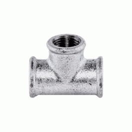 Тройник прямой чугунный оцинкованный Fittex Plus 25х1"