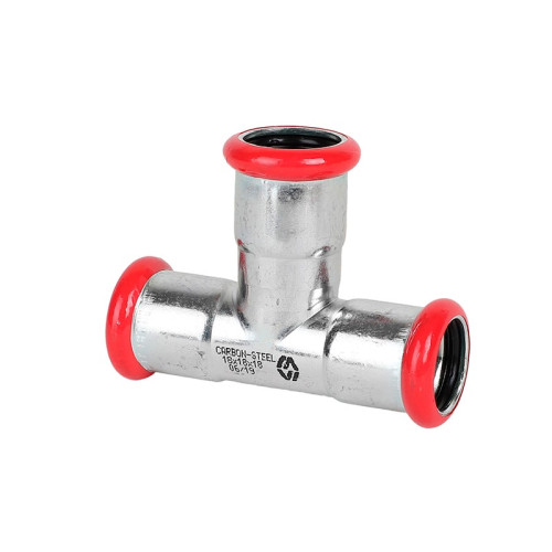 Тройник равнопроходной из оцинкованной стали MVI 42 мм